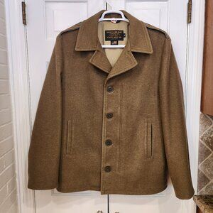 Vintage Schott Flying Mans Wool Jacket Type N-5A - Army Green - XL